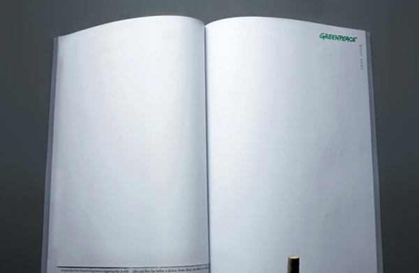 Doppelseiten Magazin Werbung greenpeace zeitschrift