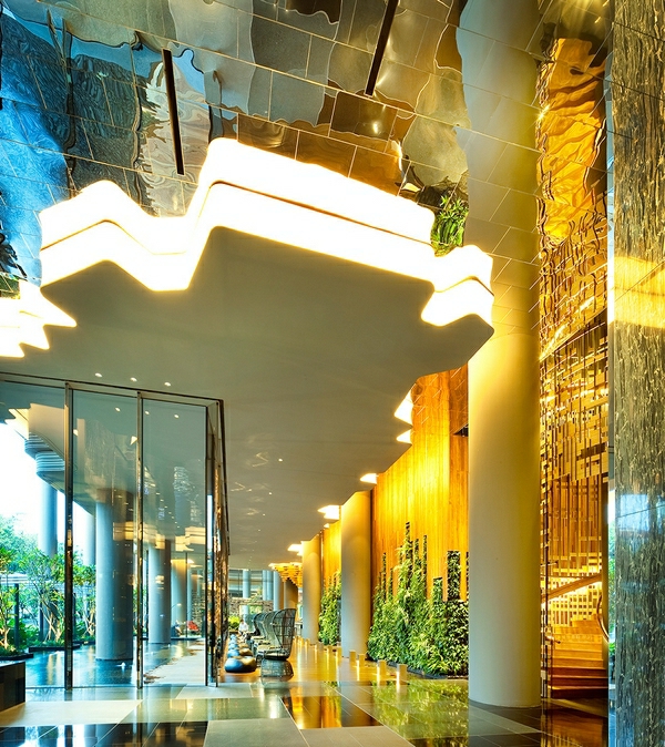 Hotel Singapur decke säulen