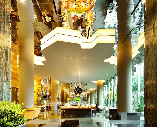 Hotel Singapur gelb stilvoll
