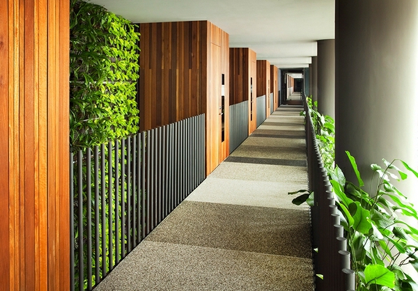 Hotel Singapur pflanzen holz