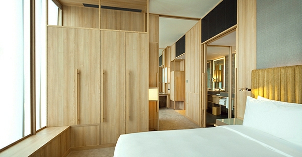 Hotel Singapur schlafzimmer modern bett