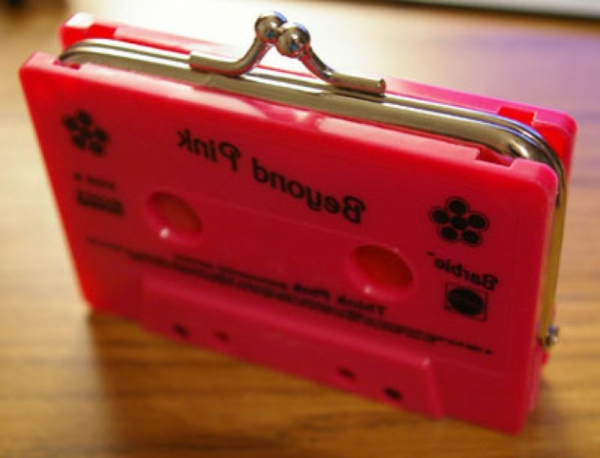 Kassetten Wiederverwendung geldbeutel rosa