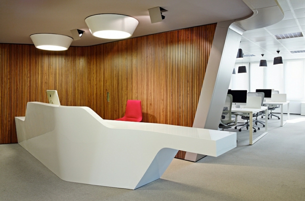 Modernes Design afrikanische Architektur büro tisch holz wand