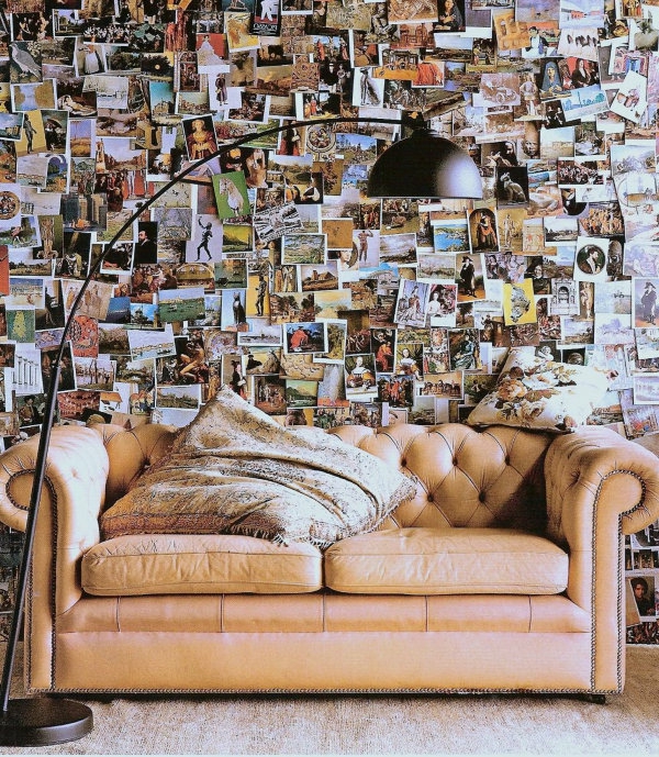 Wand Kunst postkarten couch