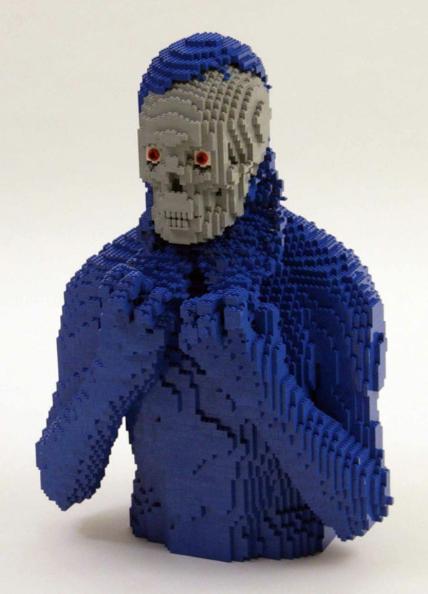 unglaubliche LEGO Kunstwerke blau