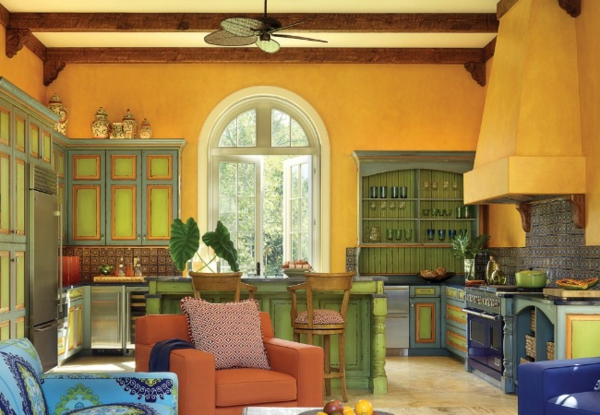 Ausgezeichnet Küchen Designs grün orange sofa