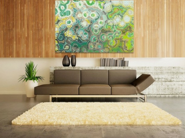 Dekoration modernen Kunstwerken braun couch