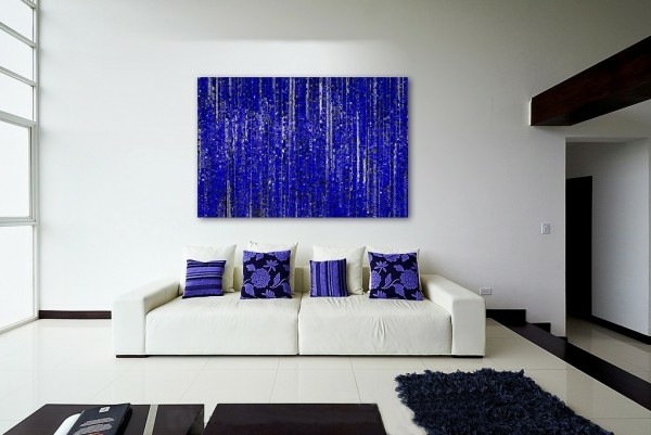 Dekoration modernen Kunstwerken lila couch