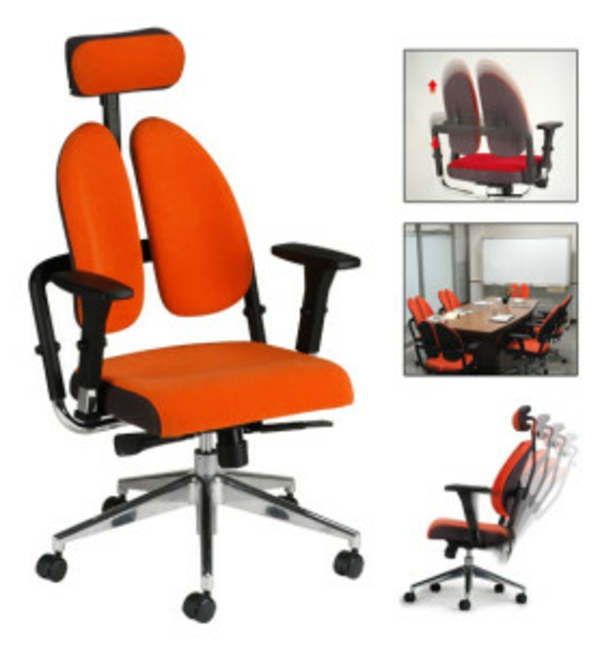 Ergonomische Büro Möbel orange stuhl