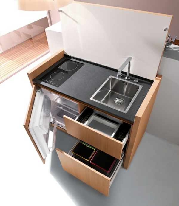 Portable Kücheninseln kühlschrank schubladen