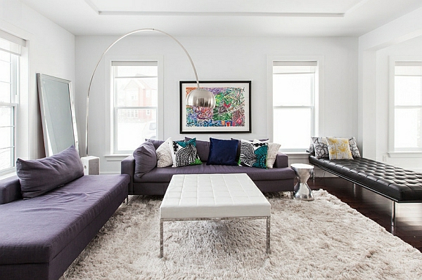 Top Trends Innendesign couch tisch lampe teppich