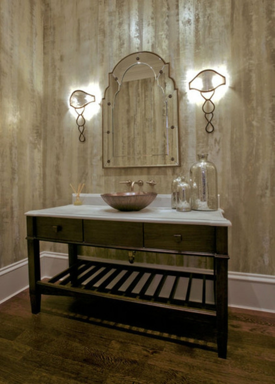 lustige architektur innenraum bad spiegel schminktisch
