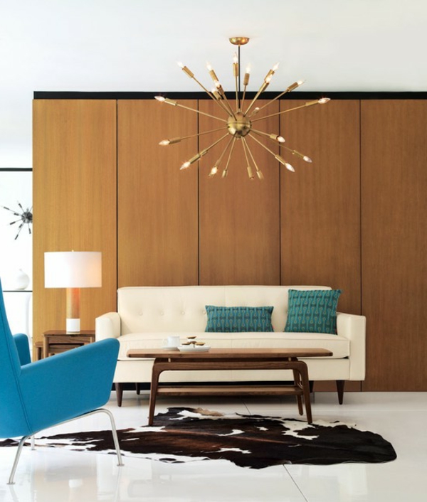 stilvolle Wohnzimmer couch tisch lampe leuchter sofa