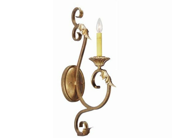 traditionelle Wandlampe toll golden