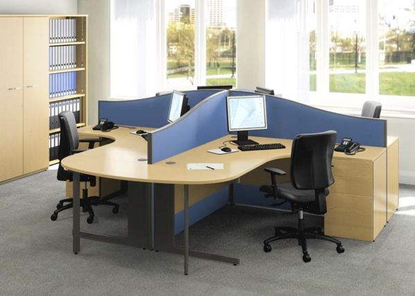 Büro toll Möbel schreibtisch blau stuhl