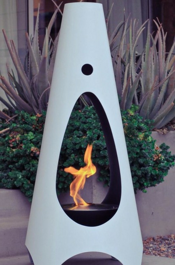 Umweltfreundliche Gartengestaltung Feuerstellen modern
