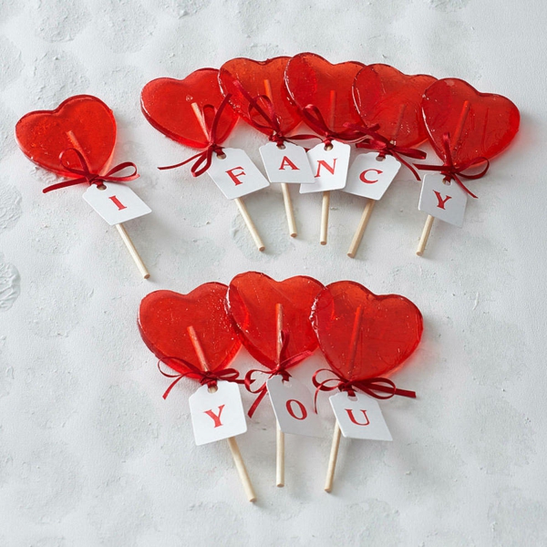 toll Valentinstag Ideen herz süßigkeiten