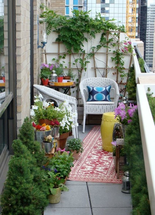 balkon pflanzen dekoideen modern