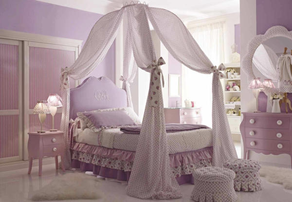 gardinen dekorationsvorschläge inspirierende ideen lila