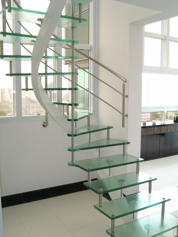 moderne treppen glasstreppen modernes interior
