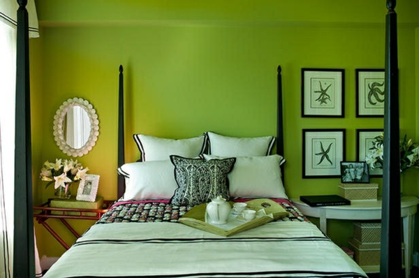 farbbedeutung grün für die zimmereinrichtung schlafzimmergestaltung