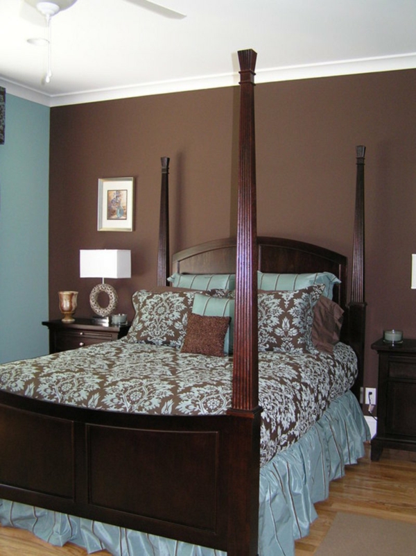 wandfarben brauntöne das schlafzimmer inspirierende farbkombination