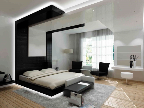  farbideen schlafzimmer in schwarz weiß