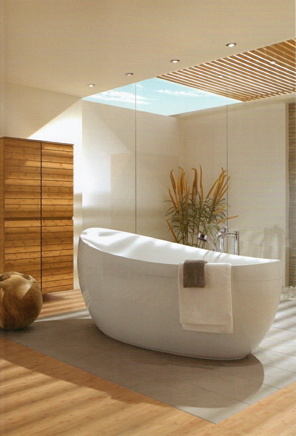 moderne badezimmer ideen badewanne