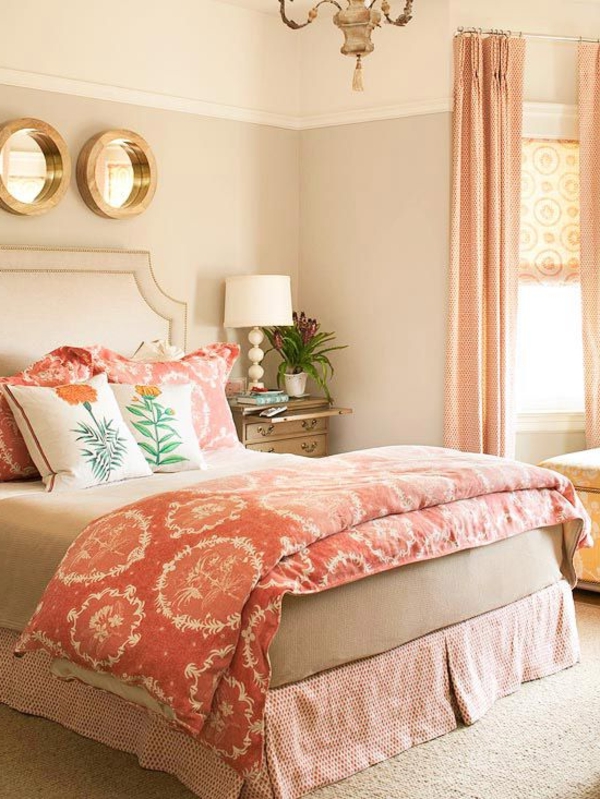 tolles schlafzimmer in milderen farbtönen