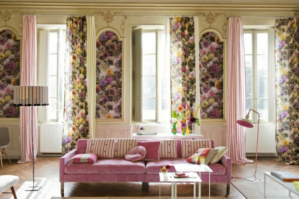 beeindruckende gardinenideen für das wohnzimmer
