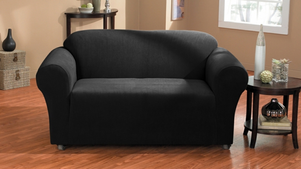 sofa in schwarz