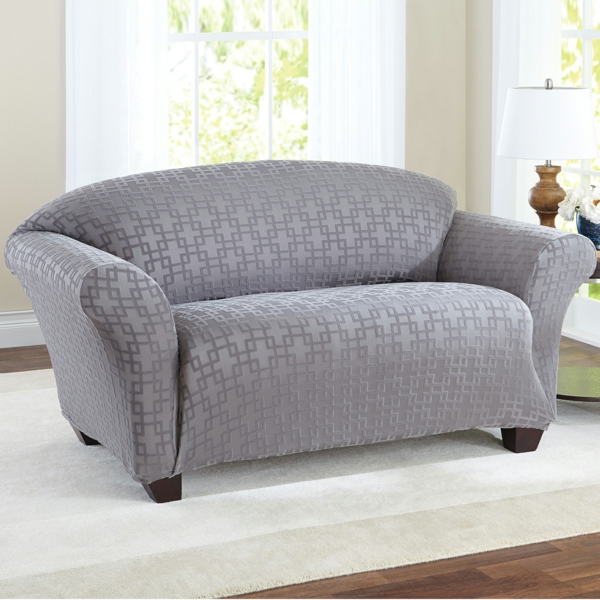 grafische muster sofa stretchbezug