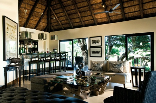 luxuriöse inneneinrichtung einer südafrikanischen residenz