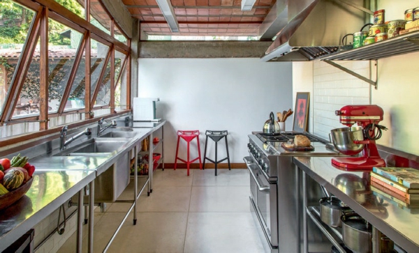 moderne architektur häuser mit küche