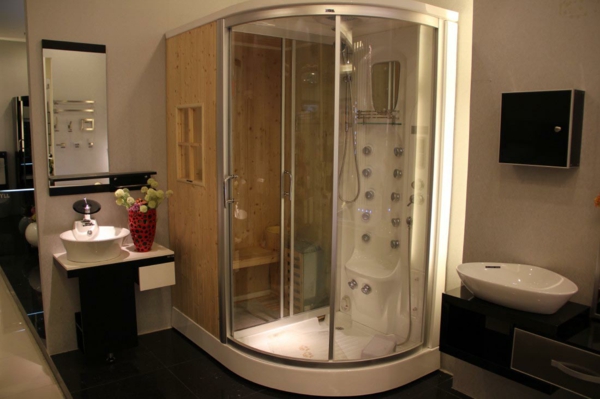 multifunktionale fertigduschkabine zum wohlfühlen mit sauna