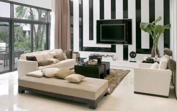 palmen fürs wohnzimmer dekoidee für einen luxuriösen zimmerlook