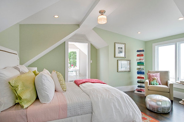 pastell wandfarben tolles gemütliches schlafzimmer