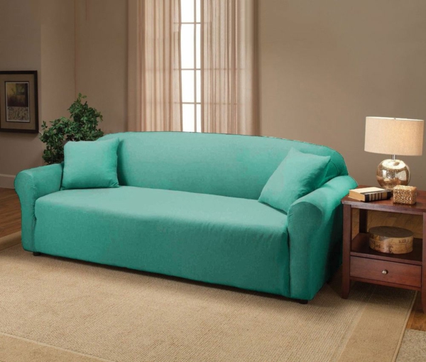 tolle ideen für sofa stretchbezug