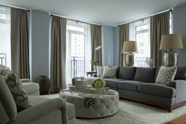 trendfarbe grau wohnzimmer gestalten