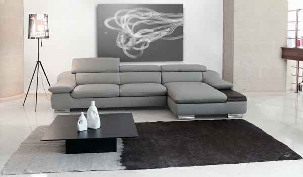Sofa mit Relaxfunktion stressless grau stoff