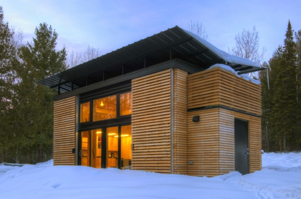 preiswerte winter hütte minihäuser fertighaus schnee