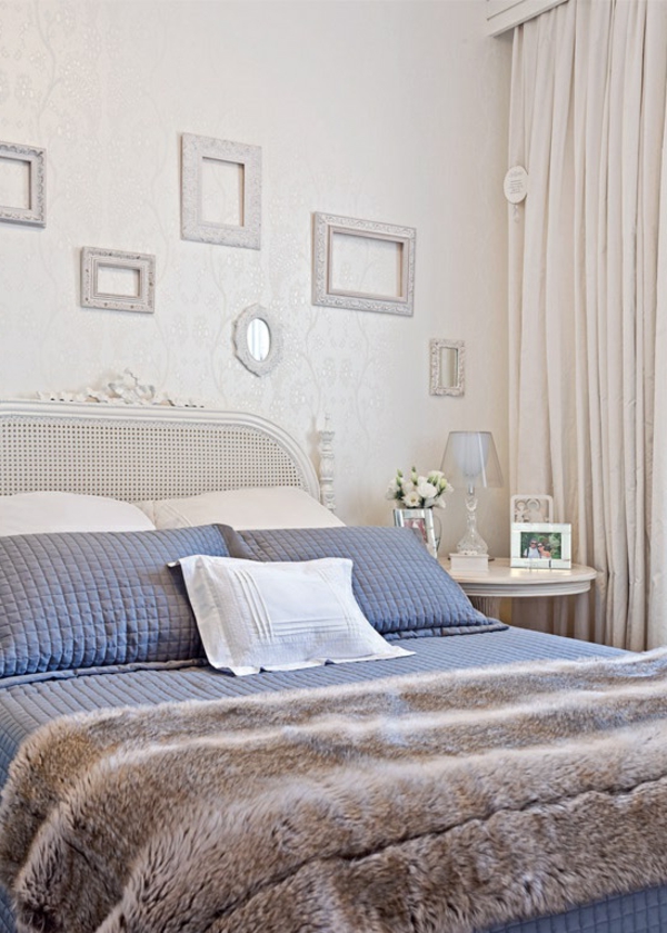 wandgestaltung schlafzimmer helle elegante tapeten
