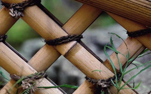 widerstandsfähiger bambuszaun für den garten