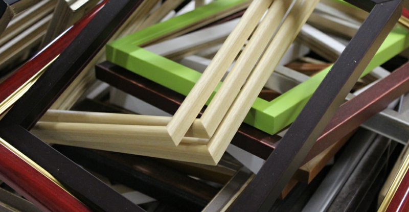 Bilderrahmen kaufen Materialien Holz Alluminium