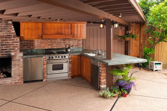 außenküche selber bauen outdoor küche