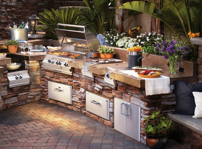 gartenküche außenküche selber bauen outdoor küche