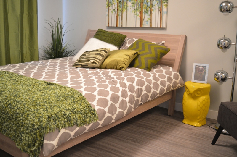 Schlafzimmereinrichtung besser schlafen Tipps Schlafzimmer Farbe Grün