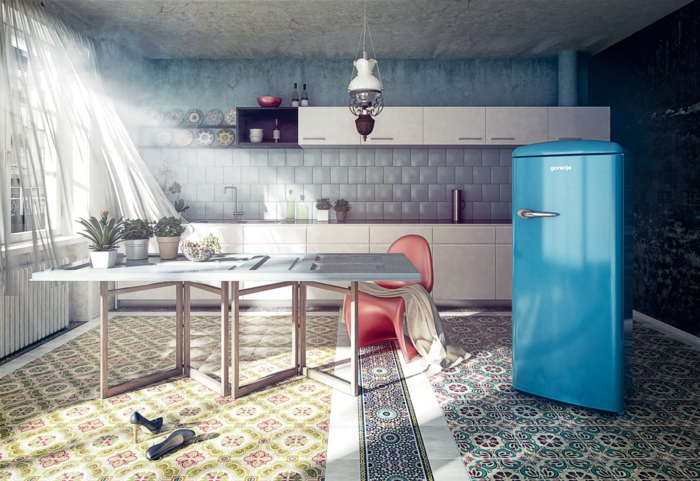 design kühlschrank küchengeräte retro kühlschränke