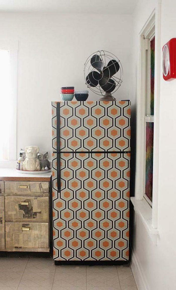 diy ideen küchengestaltung design kühlschrank retro kühlschränke