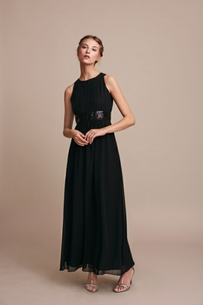 schöne kleider abendkleid schwarz stilvoll lang